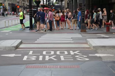Bike lane in Chicago, shown on May 29, 2016.