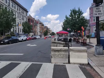 Adams Morgan pedestrian zone during COVID-19 pandemic