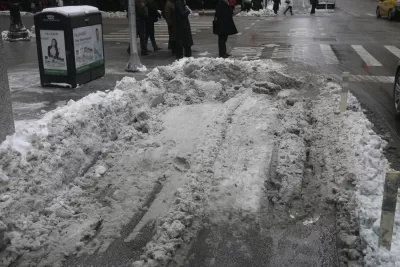 Snow in Bike Lane