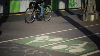Bike on Sidewalk