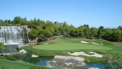 View of golf course at The Wynn in Las Vegas, Nevada