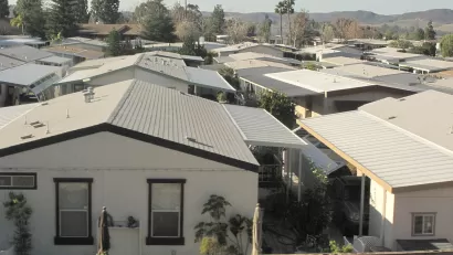Mobile home park in Orange County, California