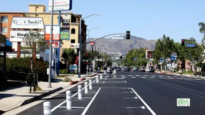 Protected Bike Lane Los Angeles