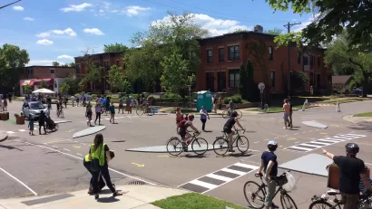 Pop Up Protected Bike Lanes