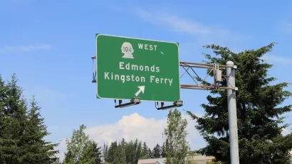 SR-99 in Edmonds, Washington