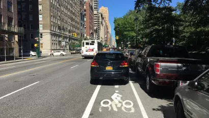 Blocking the Bike Lane
