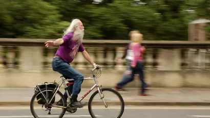 Old Man Cyclist