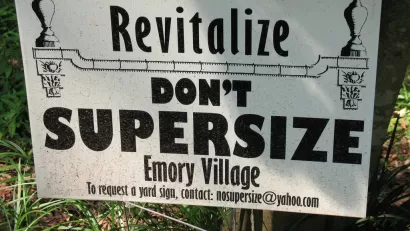 McMansion Sign