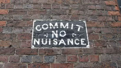 Commit No Nuisance sign