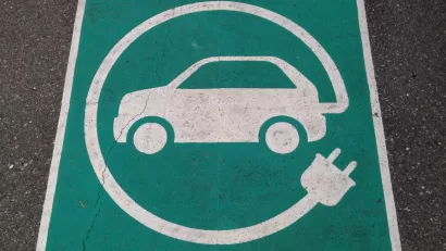 Electric Car Charging Stencil