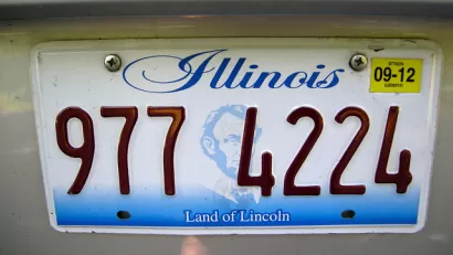Illinois License Plate