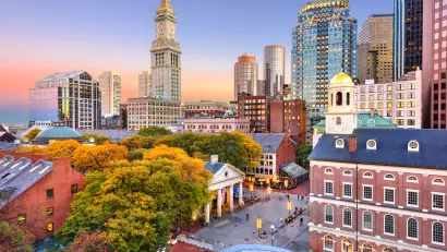 Boston city skyline