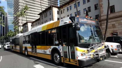 Honolulu public bus.