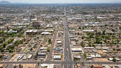 Aerial view of Mesa, Arizona
