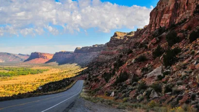 Red rock landscape in Bears Ears National Monument, Utah.