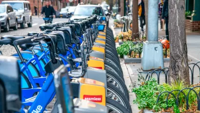 Citi Bike station in New York City