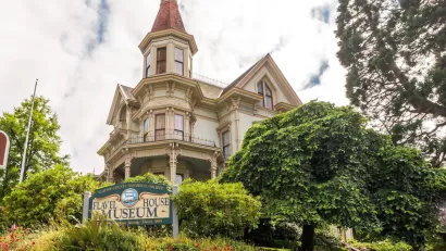 Victorian Flavel House mansion in Astoria, Oregon.