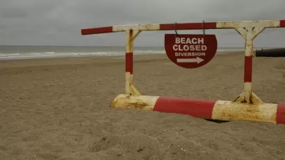 Closed Beach