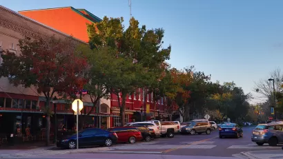 Street view in downtown Gainesville, Florida