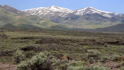 Landscape near the Craters of the Moon in South Central Idaho