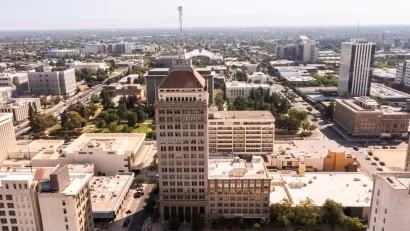 View of downtown Fresno, California
