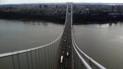 Birds Eye View of the George Washington Bridge
