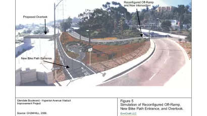 Proposed design for Glendale-Hyperion Bridge