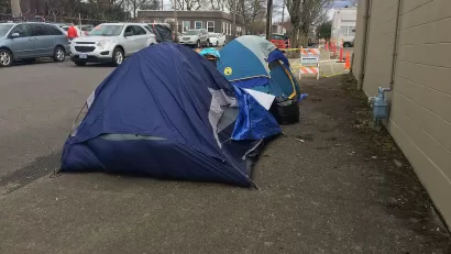 Homeless Camp Portland