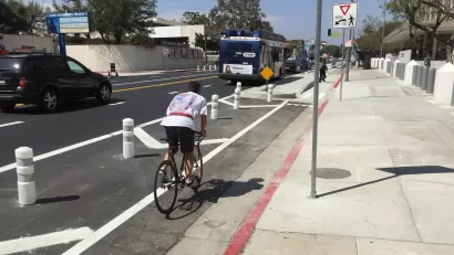 Los Angeles Protected Bike Lane