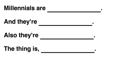 Millennial MadLibs