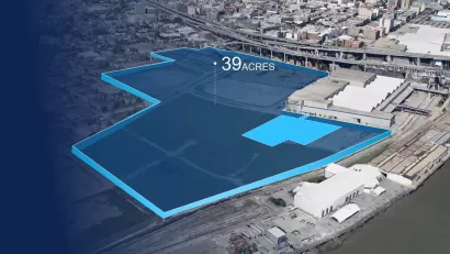 Project site, New Orleans waterfront.