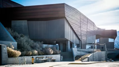 The exterior of the Natural History Museum of Utah.