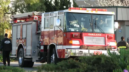 Oakland fire truck
