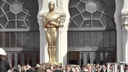 The red carpet at the Oscars
