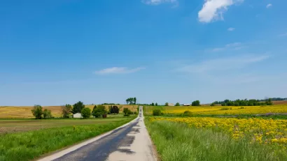 Rural road in Central Ohio