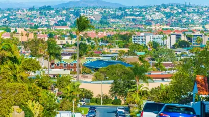 View of San Diego neighborhood