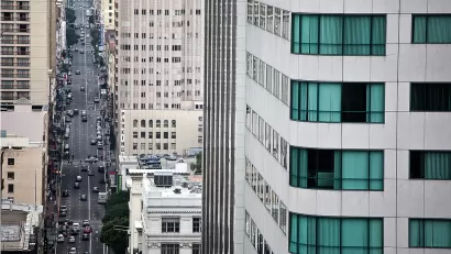 Sutter Street from above