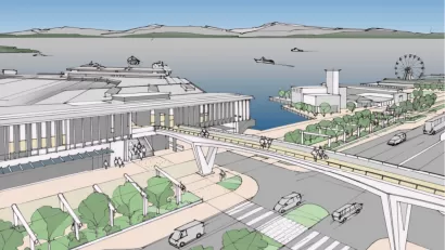 Rendering of Marion Street bridge
