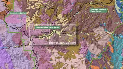 GIS map of Yosemite National Park