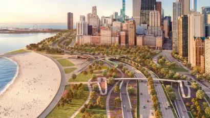 Rendering from the North DuSable Lake Shore Drive Phase I Study of Lake Shore Drive in Chicago.