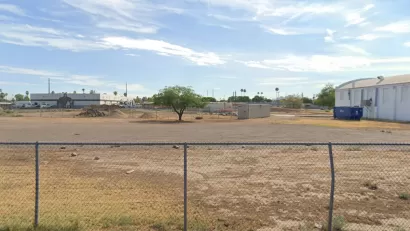 Google street view of vacant lot in Phoenix, Arizona.