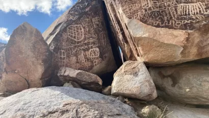 Petroglyphs on Spirit Mountain