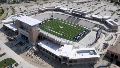 Allen High School's Eagle Stadium in Allen, TX.