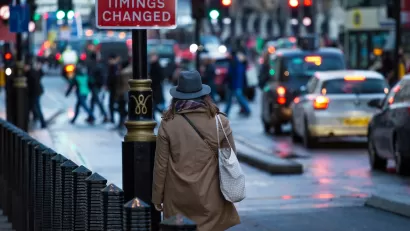 Woman Walking London