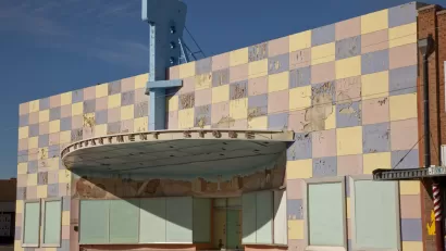 A vacant department store in Coolidge, Arizona.