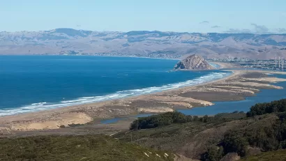 View from the summit of Hazard Peak in Montana de Oro State Park, San Luis Obispo County, California