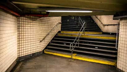 New York Subway Stairs