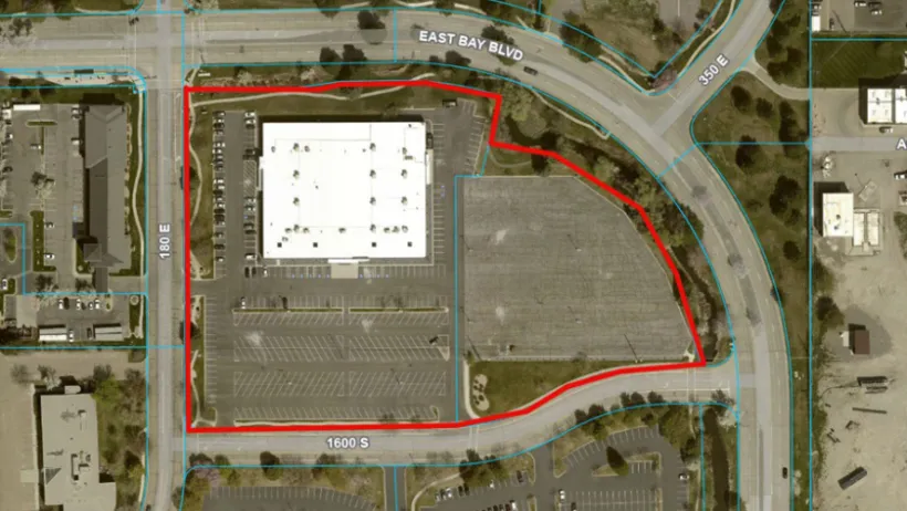 Google Map view of proposed data center location on existing office building site in Provo, Utah.