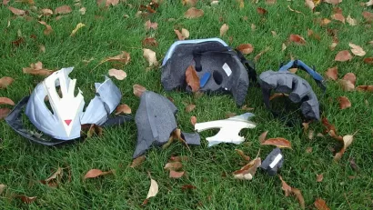 Broken Bike Helmet