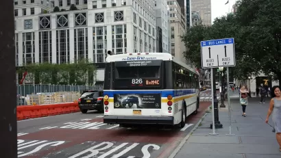 Painted Bus Lane